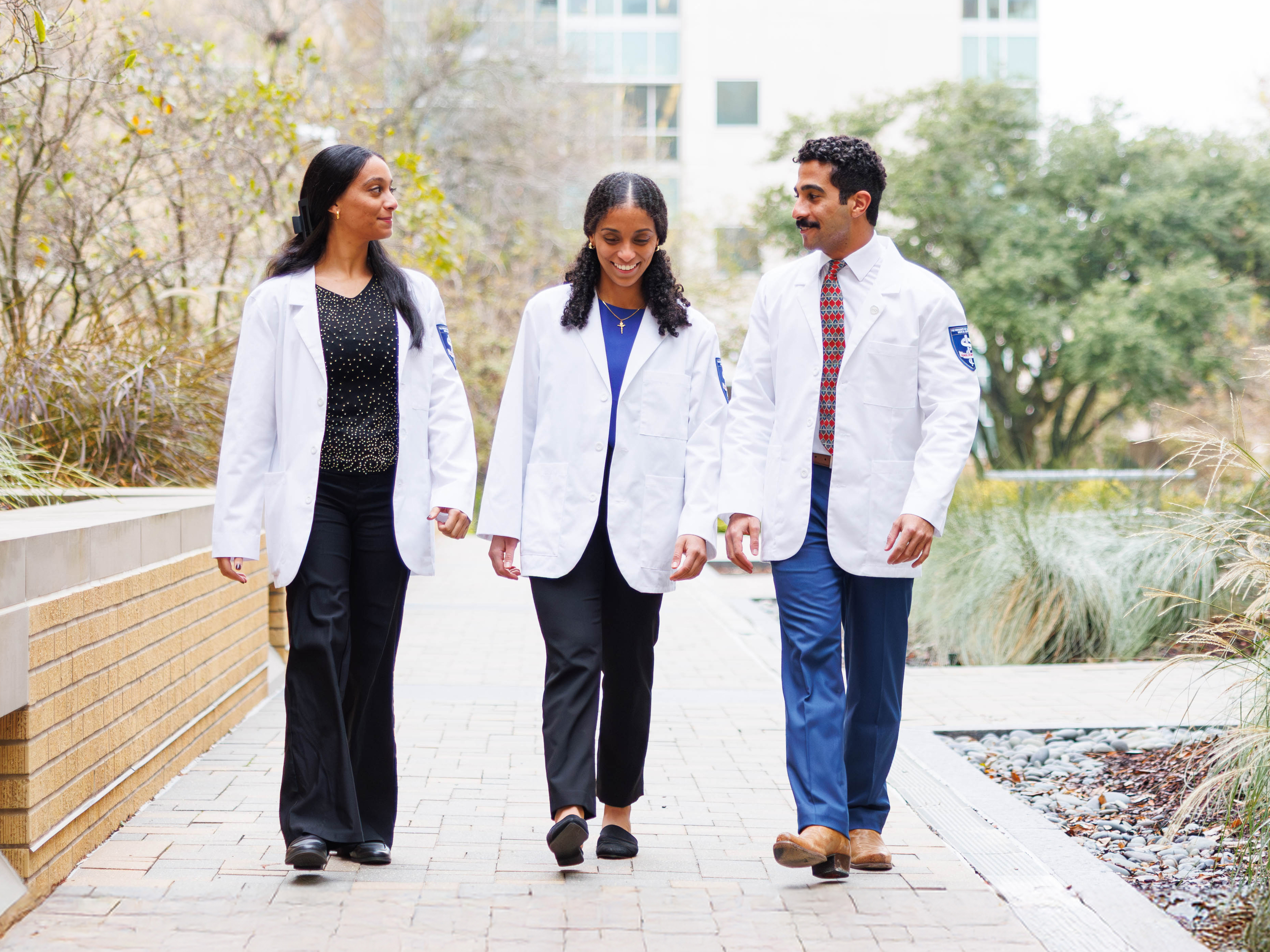 Sarah, Elizabeth and Michael Basha are apparently the first set of triplets to attend the School of Medicine together.